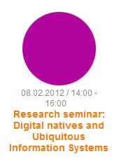 Aalto University is organizing Research seminar 