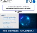 Annual Scientific Conference "Information Technologies & Management" 