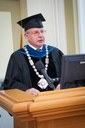 EBS Rector Professor Arno Almann gives an Oath of Office