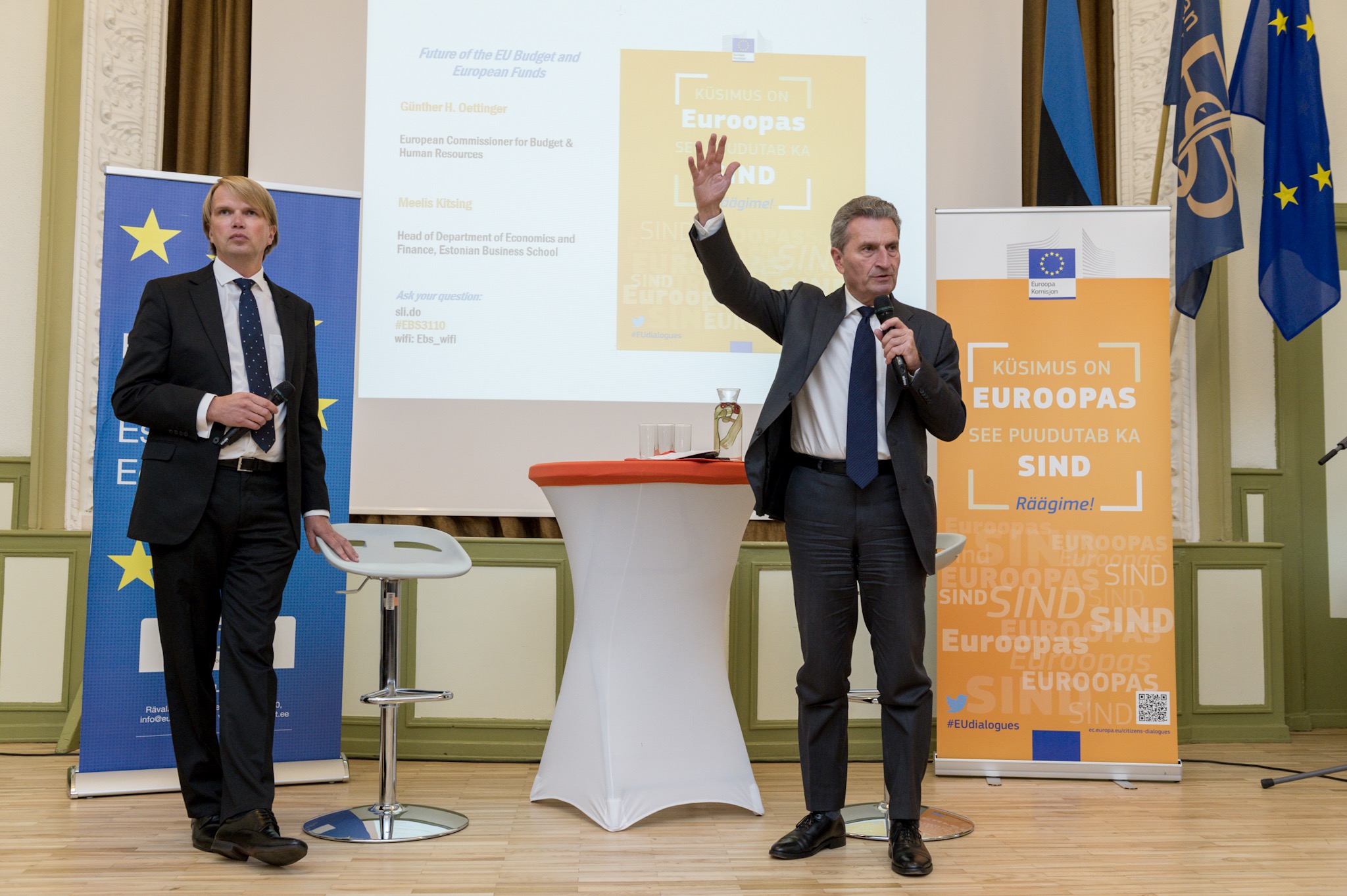 EU Budget Commissioner held a public lecture at EBS