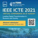 Extended submission deadline: 2021 IEEE International Conference on Technology and Entrepreneurship 