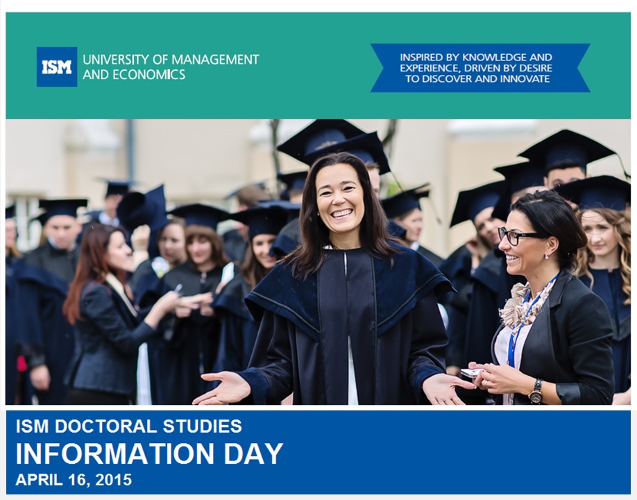 ISM Doctoral Studies Information Day 