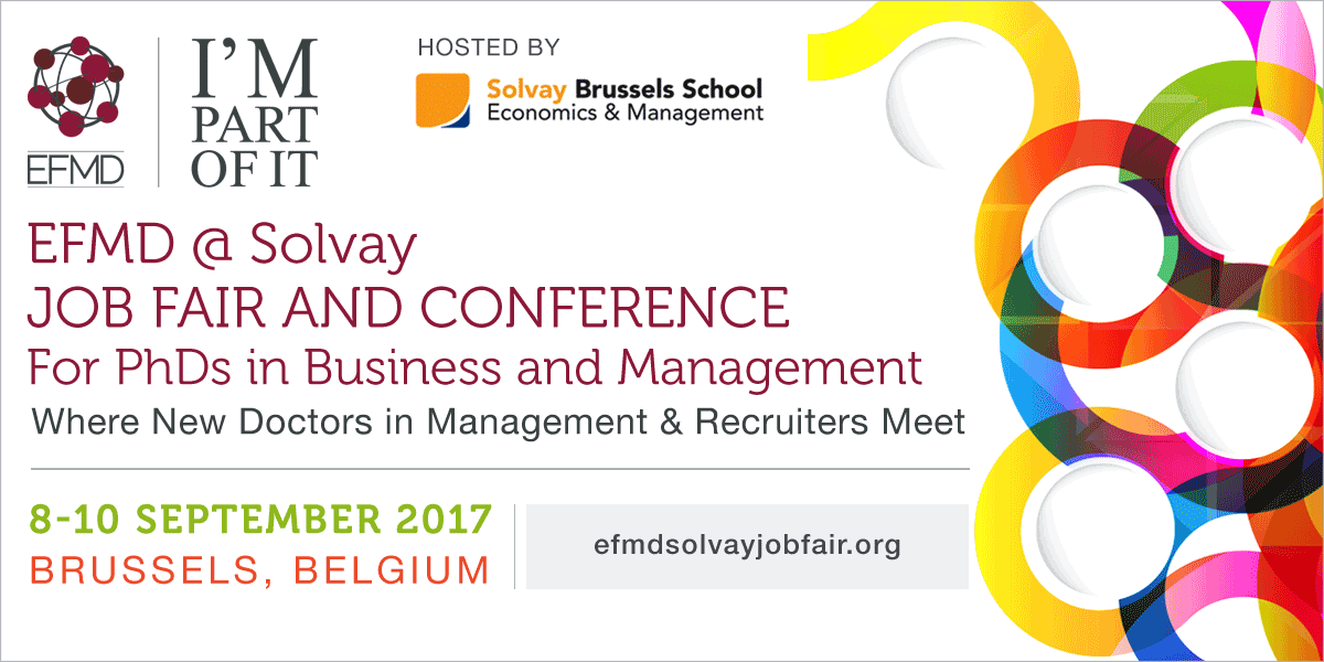 Save the Date - EFMD@Solvay Job Fair and Conference