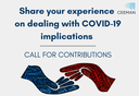 Share your experience on dealing with COVID-19 implications