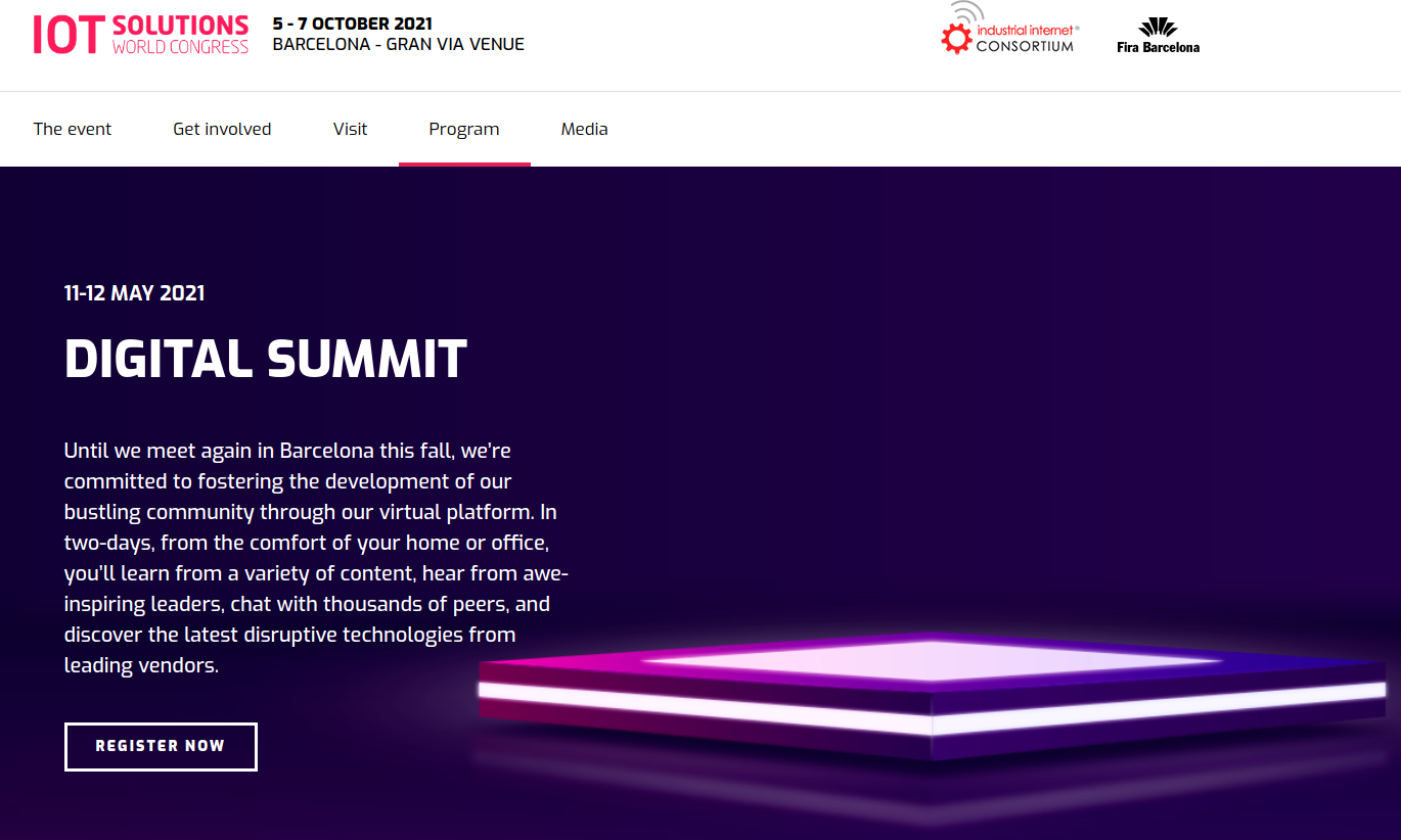 Digital Summit at IoT Solutions World Congress May 11-12
