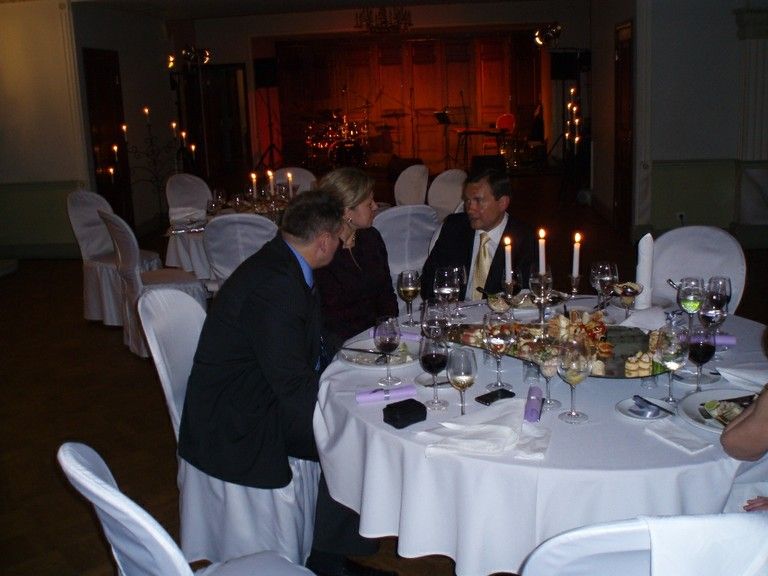 Gala dinner at restaurant " Vernisaža"
